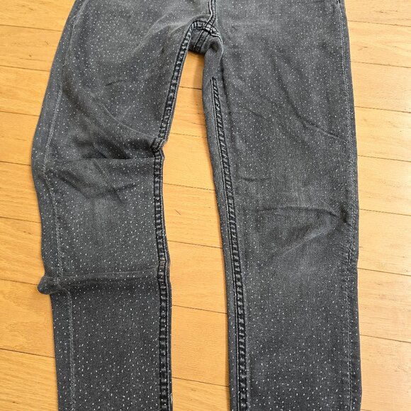 Obey | whimsygoth dark grey polka-dot high rise skinny jeans | WMS 27' - Picture 5 of 11